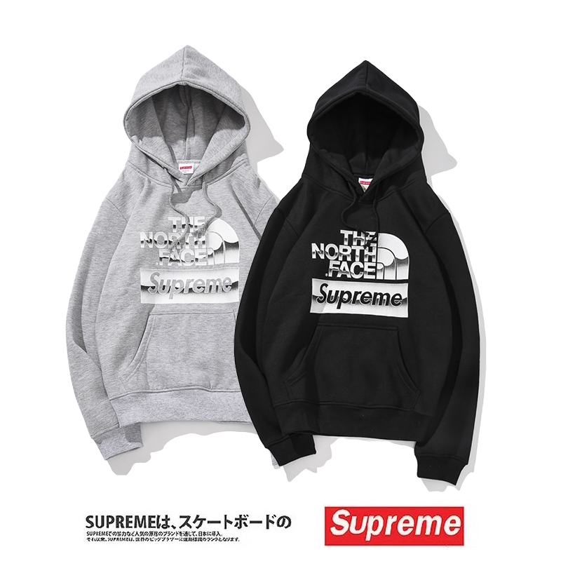 supreme union 2 colors grey black hoodie box logo